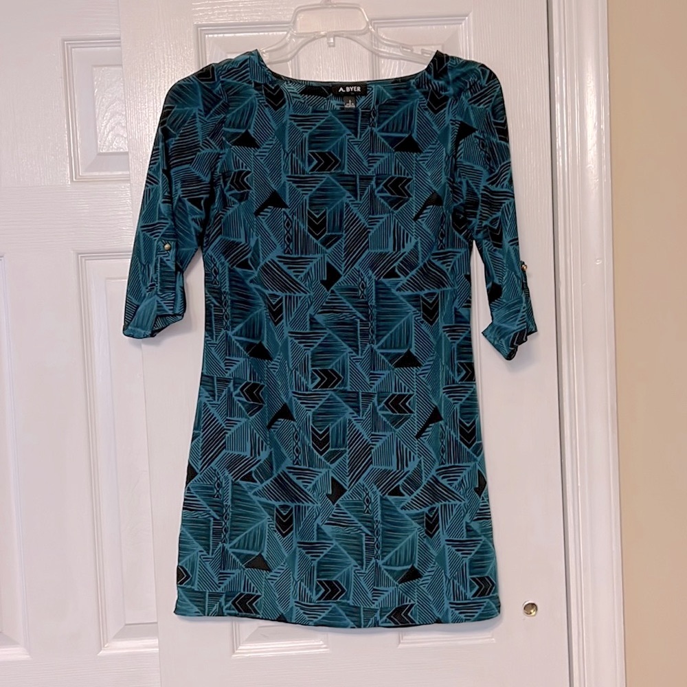 Cute black and teal tunic